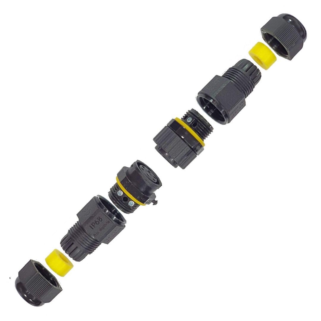 Outdoor Cable Connector – Waterproof Electrical Wire Screw Crimp 400V 25A Outdoor Cable Connector – Waterproof Electrical Wire Screw Crimp 400V 25A